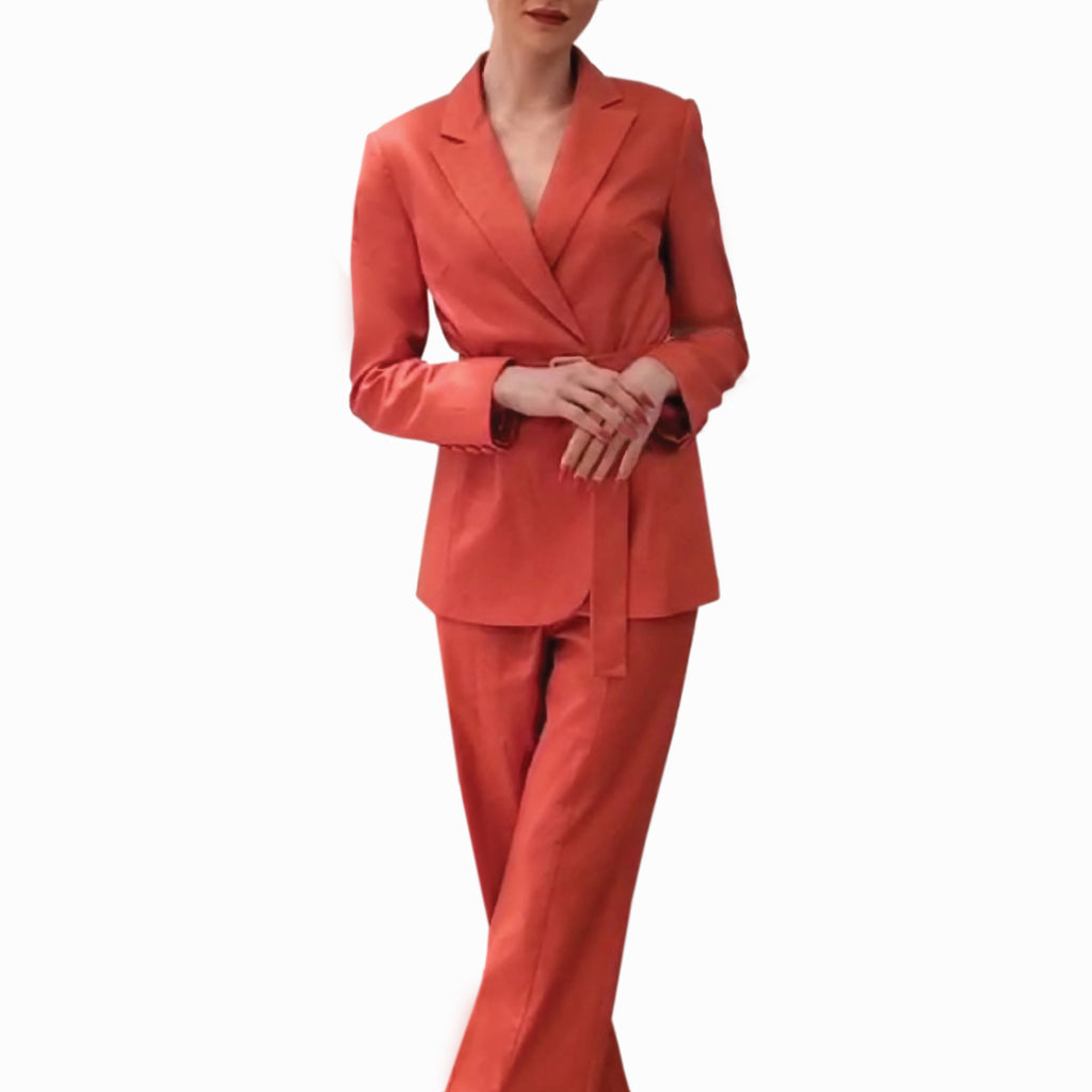 Self Belted Blazer and Trouser Suit "pre-order"