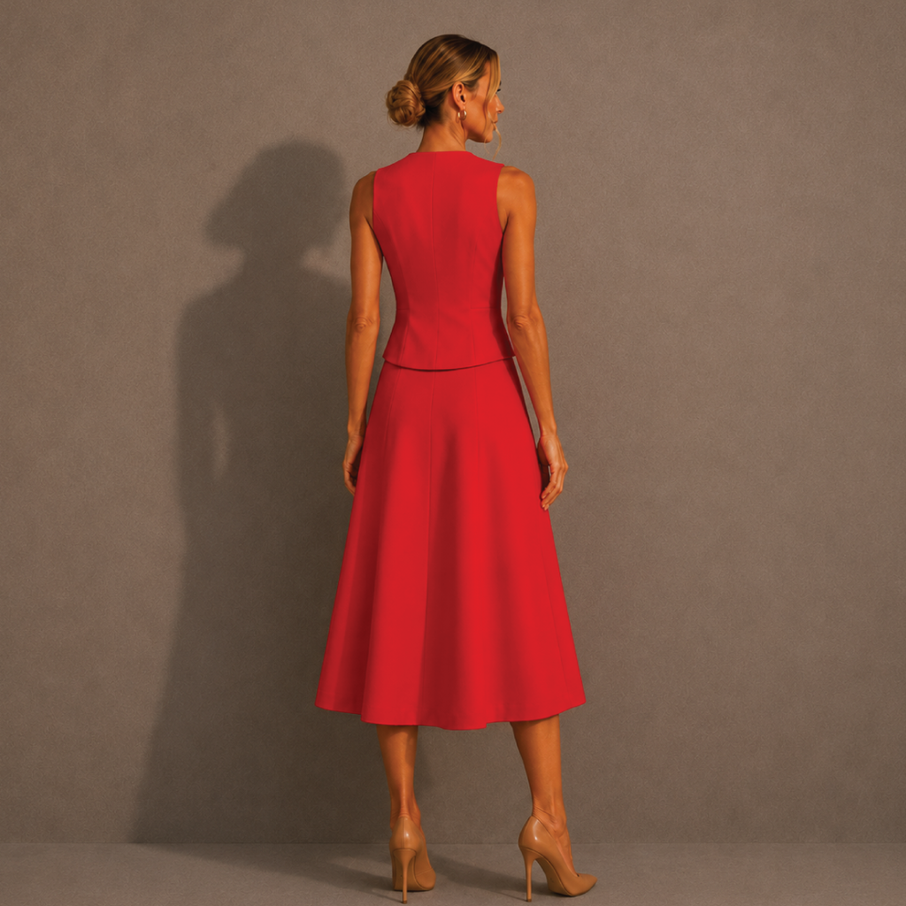 Blood Orange Tailored Vest