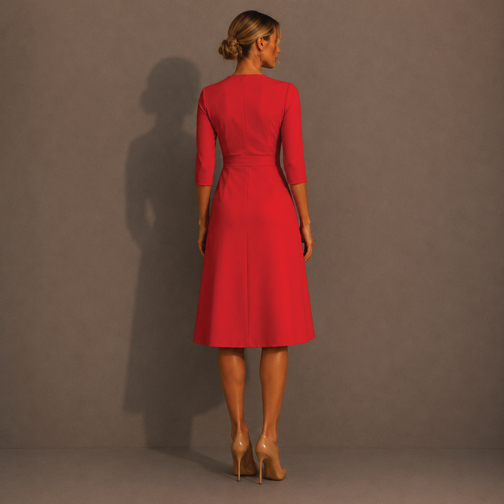 Blood Orange Wrap Dress