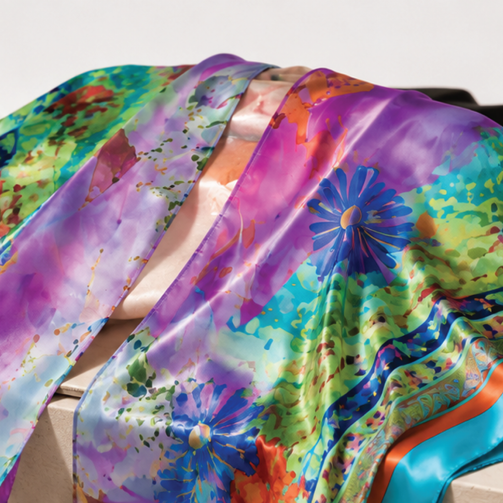 Villa Garden Silk Ruana