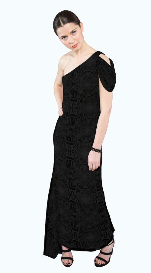 FALLON ONE SHOULDER MAXI GOWN