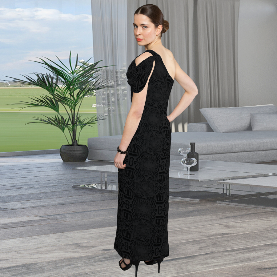 FALLON ONE SHOULDER MAXI GOWN