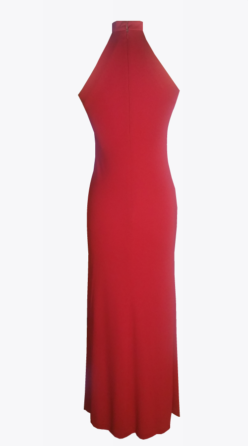 GRETA CHOKER NECK MAXI GOWN