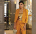Cropped Lapel Jacket and Trouser Suit Yellow Gold "pre-order"