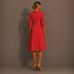 Blood Orange Wrap Dress