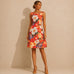 Italian Floral A-Line Dress