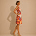 Italian Floral A-Line Dress