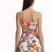 Italian Floral Spaghetti Strap Maxi Dress