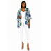 Peacock Mirage Silk Ruana