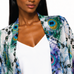 Peacock Mirage Silk Ruana