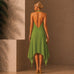 The Riviera Dress | Palm Green Linen