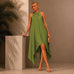 The Riviera Dress | Palm Green Linen