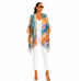 Italian Silk Printed Ruana
