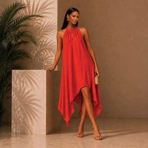 The Riviera Dress | Blood Orange