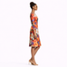 Italian Floral A-Line Dress (3/4 Sleeve)