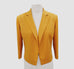 Cropped Lapel Jacket and Trouser Suit Yellow Gold "pre-order"