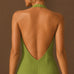 The Riviera Dress | Palm Green Linen
