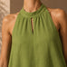 The Riviera Dress | Palm Green Linen