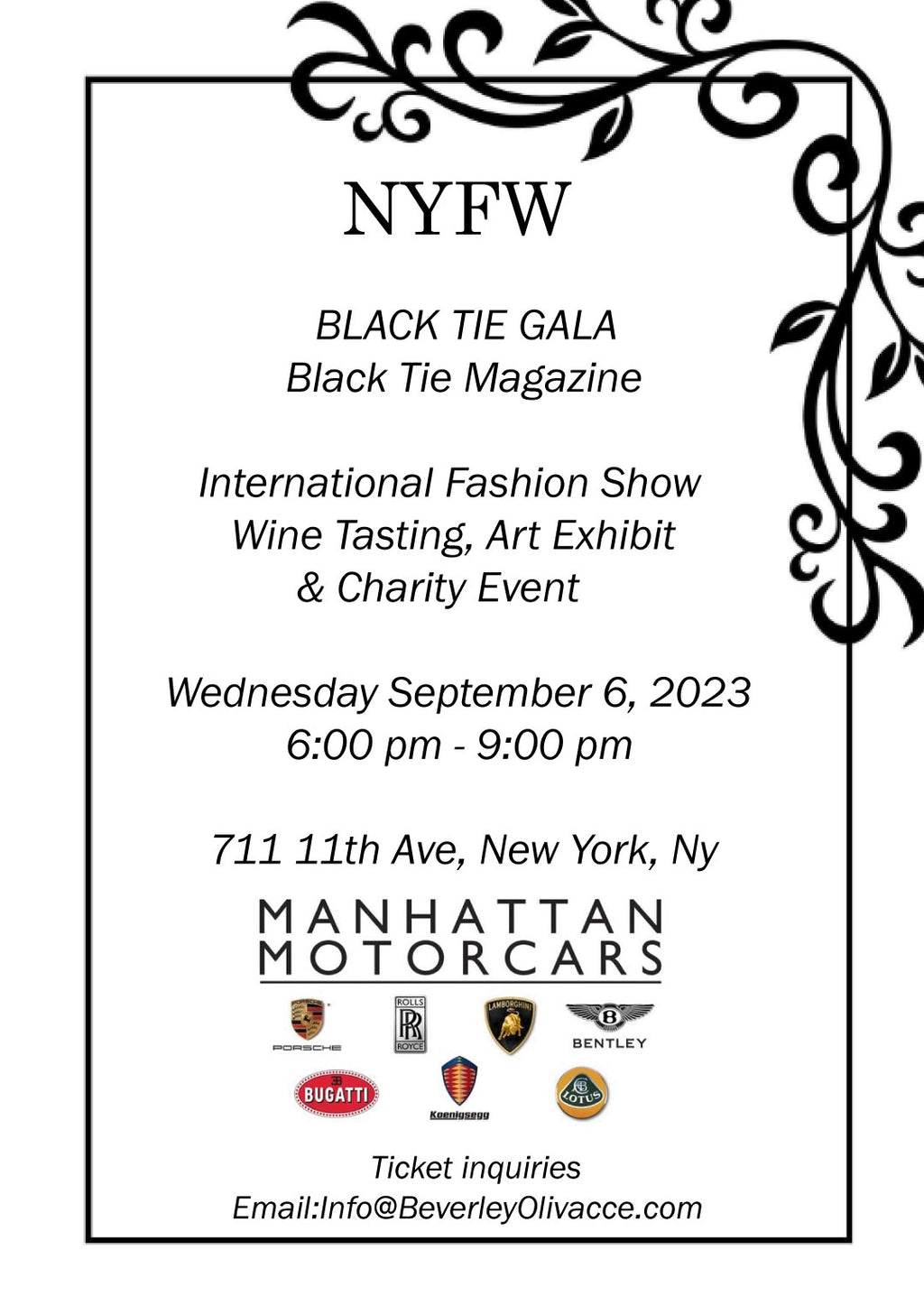 NYFW...Black Tie Magazine...International Fashion Show & Gala