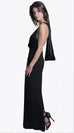 BARONESS DRAPED BACK GOWN