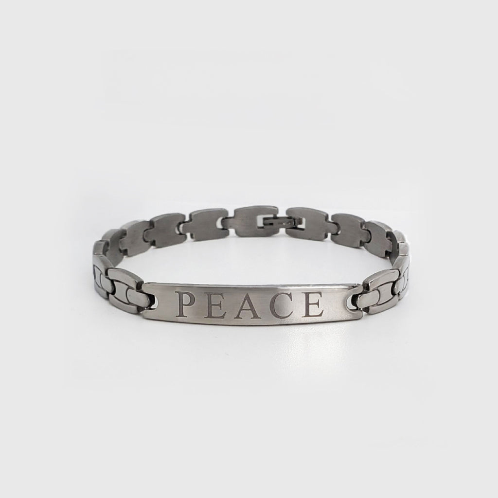 Trendy Hippie Peace Sign Sterling Silver Charm Black Rope Adjustable  Bracelet - Walmart.com