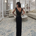 JOSEPHINE COWL BACK MAXI GOWN